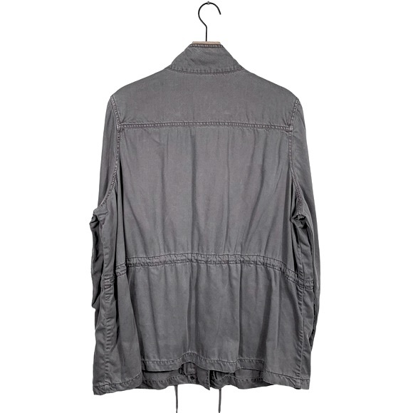 Max Jeans Gray Tencel Utility Jacket - Picture 2 of 7